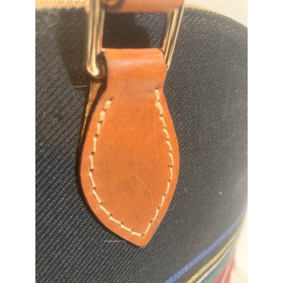 Dooney & Bourke Medium Double Zip Black Tartan Plaid Hand Bag Purse With Strap - Picture 11 of 16